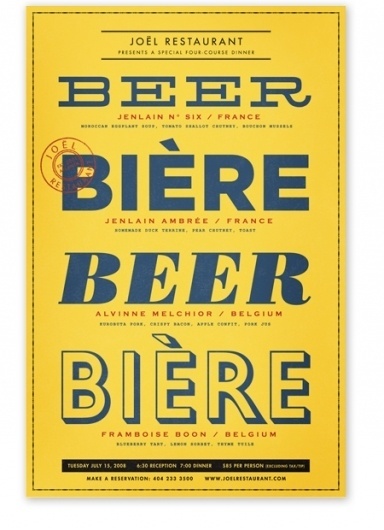 Posters : Alvin Diec #bright #beer #poster #type #typography