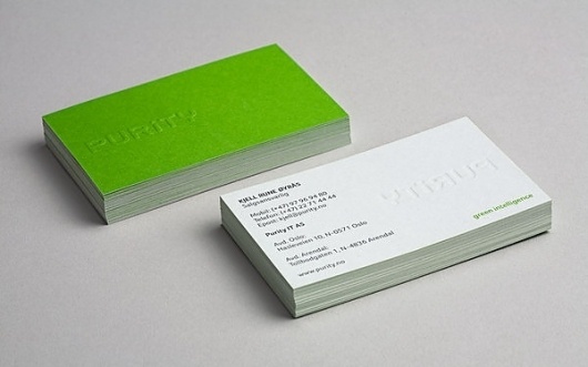 Purity on Branding Served #card #business