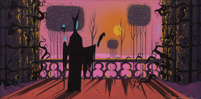 Eyvind Earle concept art for Walt Disney's Sleeping Beauty