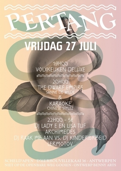 Pertang - Benny Arts #antwerp #flyer #fruit #benny #arts #pertang