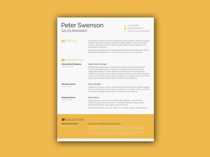 Swenson Resume Template