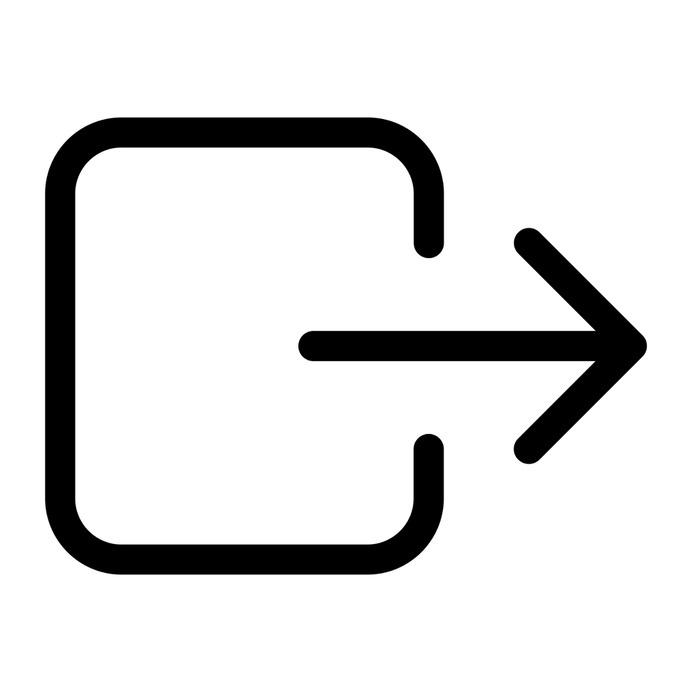 See more icon inspiration related to logout, exit, right arrow, arrows, signs, interface, multimedia option and multimedia on Flaticon.