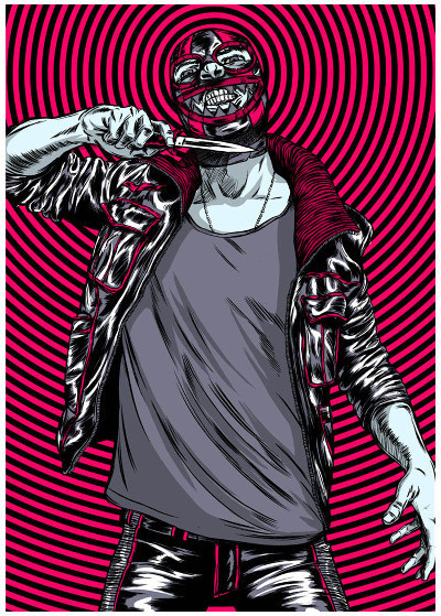 The Gorburger Show SXSW Poster JAMES JIRAT PATRADOON #jiratpatradoon #illustration