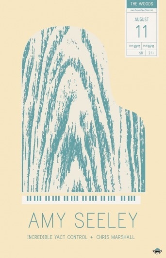 Amy Seeley - NO THEFT #seattle #piano #notheft #poster #band