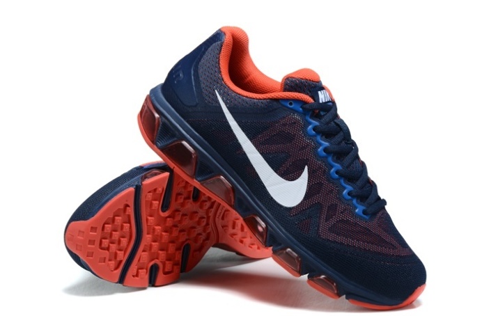 New Nike Air Max Shoes Tailwind 7 Dark Blue Orange Special