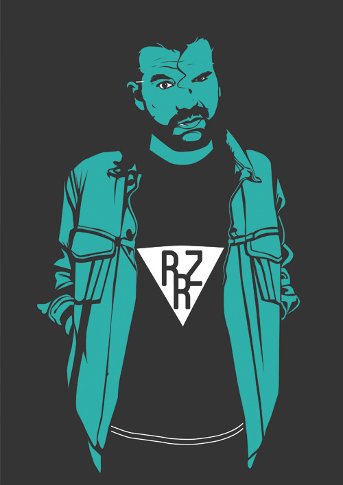 Razor Ramon #illustrator #hipster #wrestling #illustration #wrestler #razor