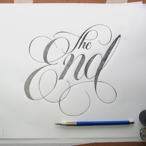 The End | Jason Vandenberg #type #pen #typography