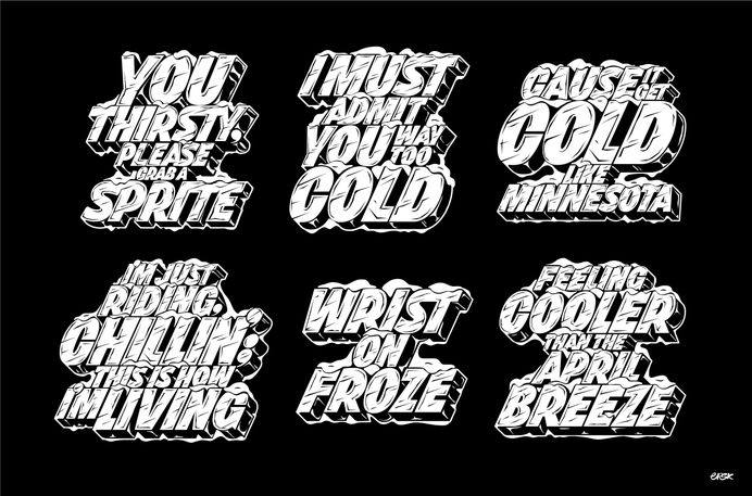Sprite Cold Series ’17 – Erik Marinovich – Friends of Type