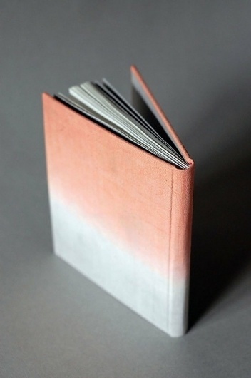 objects / peach ombre book #pages #design #graphic #book #peach #linen #lined #ombre
