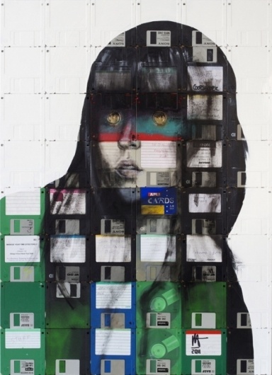 Source - Infinite Inspiration #fashion #disquetes #art