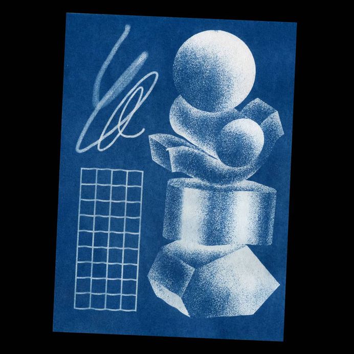 Cyanotypes . . . . . . #illustration #design #abstract #cyanotype #sunogram #sunography