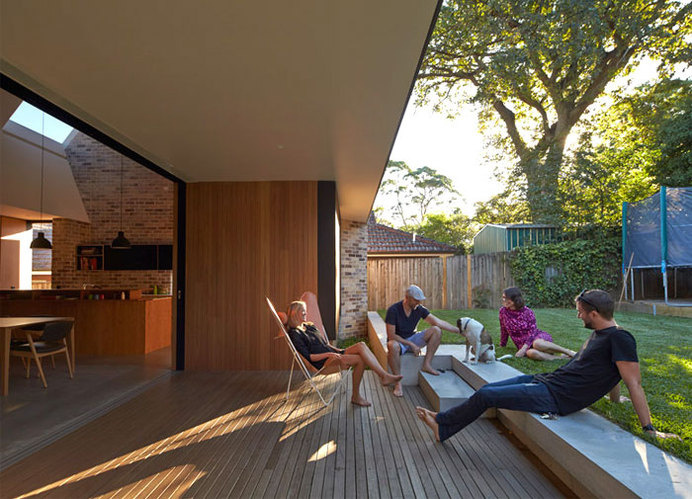 Skylight House Extension by Andrew Burges sloping roof project light #interior #design #decor #home #outdoor