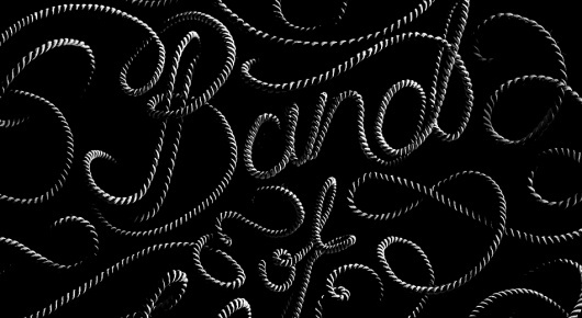 Sean Freeman // Band of Horses #rope #typography