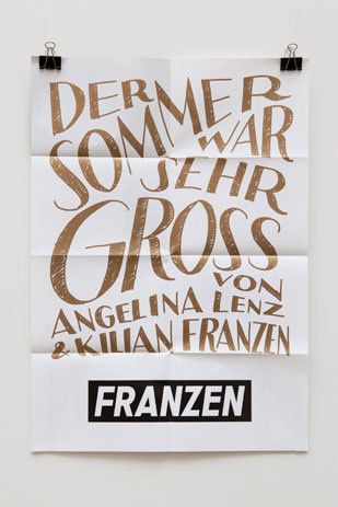 Fuenfwerken #fuenfwerken #wine #poster #franzen #typography