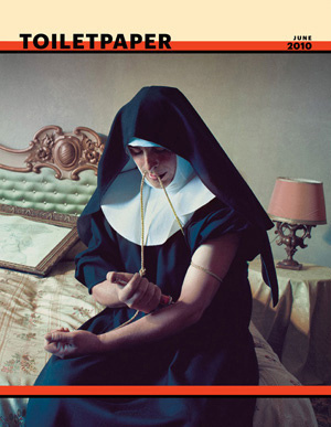 TOILET PAPER MAGAZINE #heroin #nun