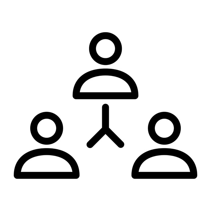 See more icon inspiration related to team, organization, network, group, partner, partnership, people, employee, collaboration, manager, networking, sharing, working and business and finance on Flaticon.