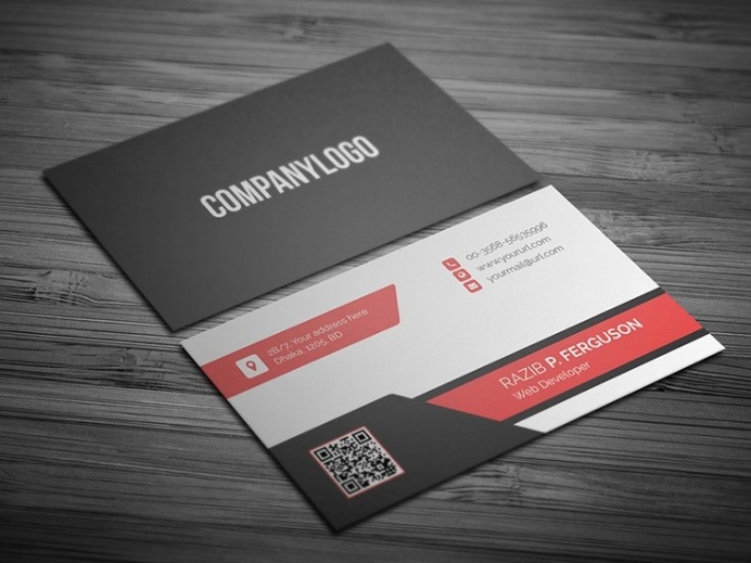 free Flat Business Card template