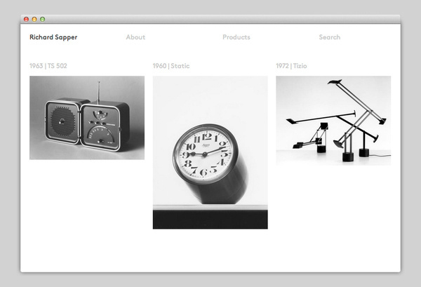 Richard Sapper #design #website #grid #layout #web