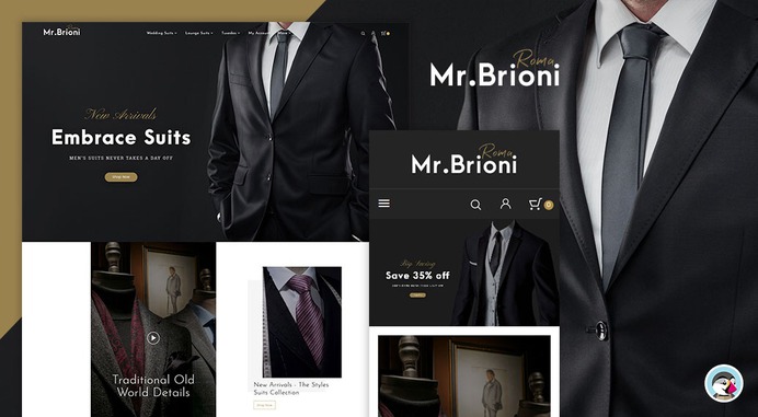 #Brioni - #Suit & #Tailoring #Shirting - #Prestashop #Responsive #Theme | #TemplateTrip #eCommerce #Website #Design #Template