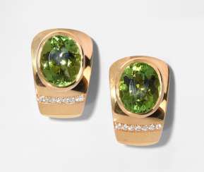 Peridot-Brillant-Ohrclips