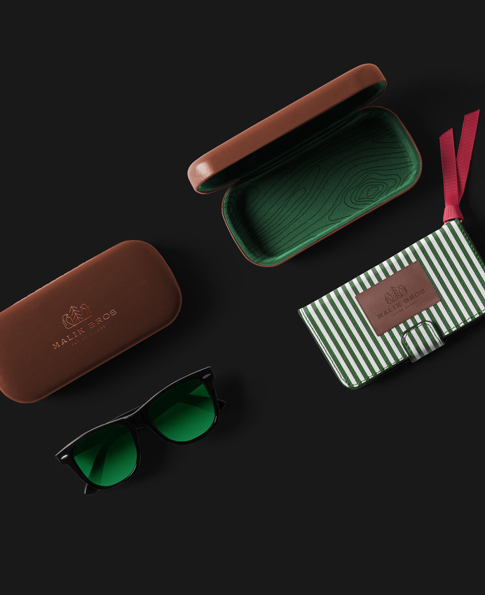Malik Bros - Tailor Goods branding corporate design by Sebastian Bednarek new minimal beautiful green mindsparkle mag business card cardboar