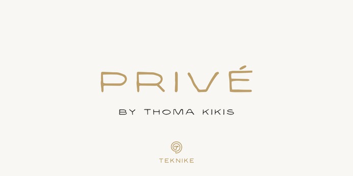 Privé typeface (font) designed by Thoma Kikis. Teknike.com - #prive #typeface #font #kikis #thomakikis #handwriting #greek #latin #cyrillic #teknike