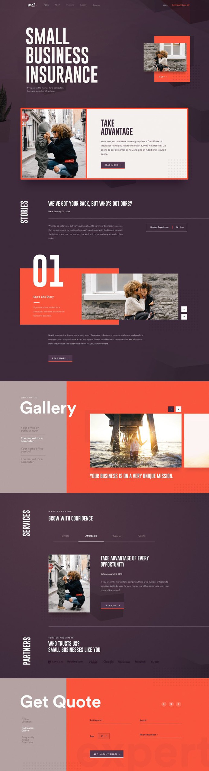 Next Insurance | Website Design Concept