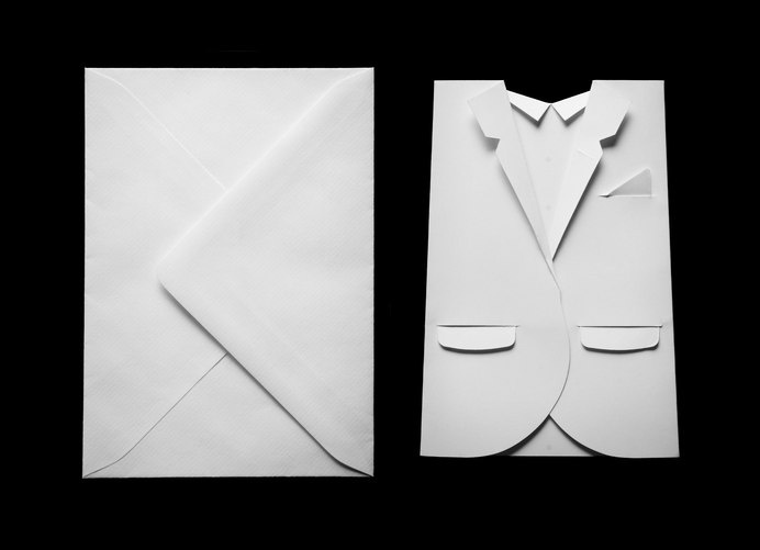 Acne Paper Invitation by Daniel Carlsten #tuxedo #invitation #stationery