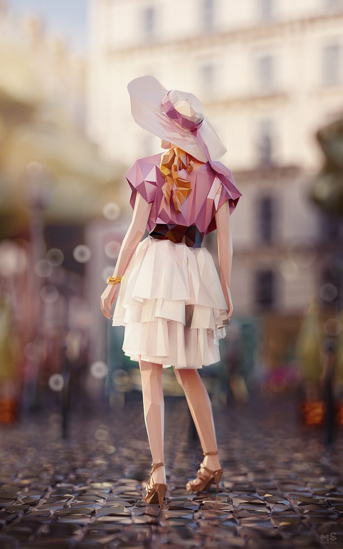 World in Facets – Low-poly Art Work of PARIS
