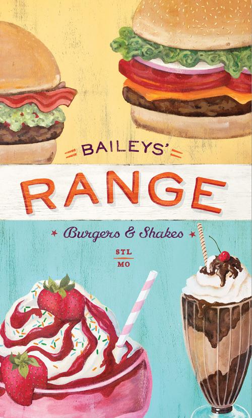 Art of the Menu: Bailey's Range #illustration #vintage