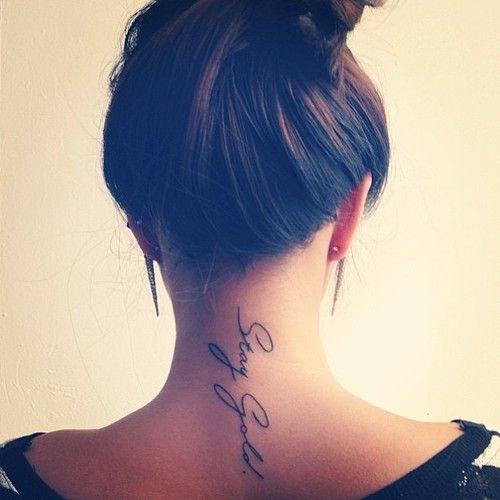 Neck Tattoos Designs for Women