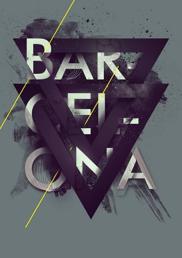 Barcelona #tape #illustration #giga #kobidze #typography