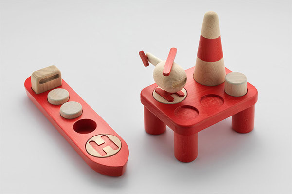 Minimalist Wooden Toys Design by Permafrost