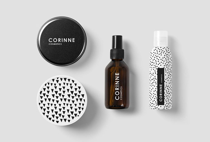Corinne Cosmetics by Anna Trympali #packaging #graphic design