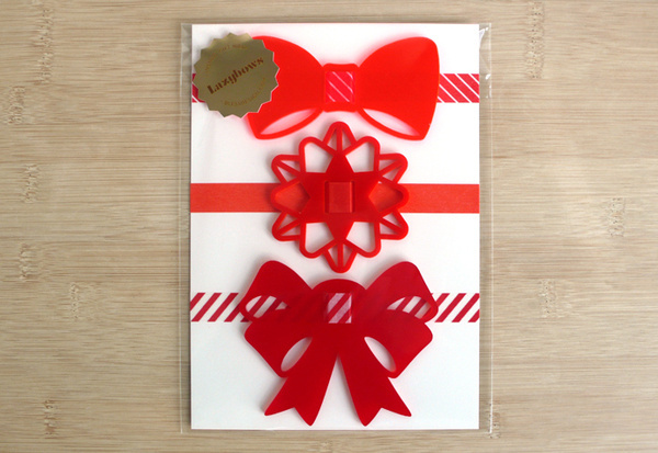 Bless_Lazybows #festive #product #accessory #perspex #ribbon #bow #cool #bless #design #laser #christmas #gifts #presents #wrap #stripey #bows #xmas #fun #tie #cut #graphic #gift #rosette