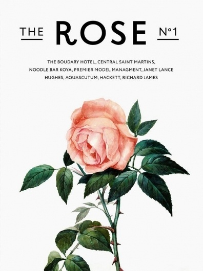 Журнал The Rose от UK Style, Buro 24/7 #rose #floral #poster
