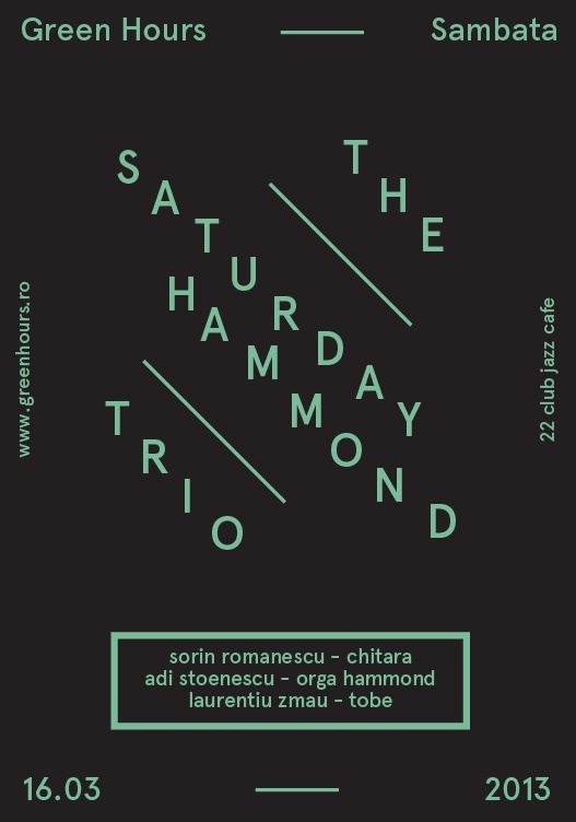 green hours #design #poster #typography