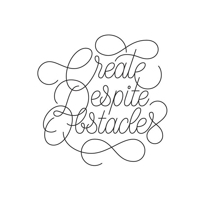 Lettering linear script