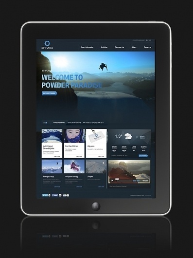 Stranda Ski Resort - Visual identity on the Behance Network #website #layout