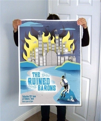 dogeatblog #gig #the #illustration #dogeatcog #barons #poster #ruined