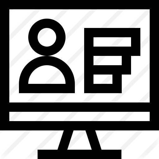 See more icon inspiration related to job interview, business and finance, human resources, video conference, skills, communications, user and computer on Flaticon.