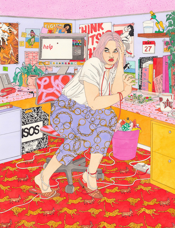 #posh #pattern #bright #mess