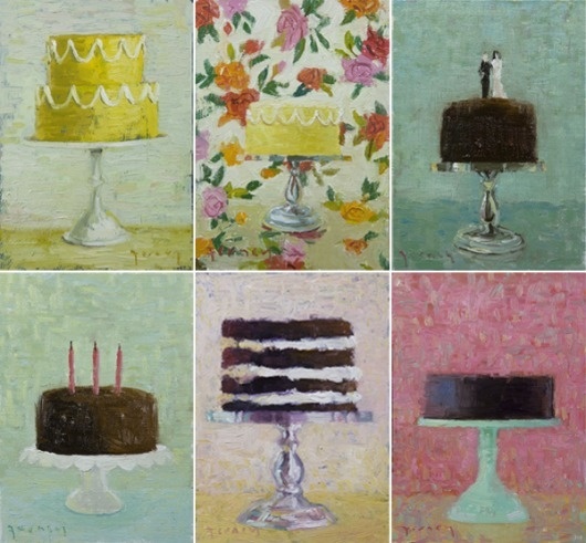 cakes.png 600×556 pixels #cake #illustration #painting