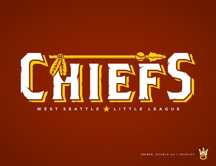West Seattle Little League - danlustig.com #chiefs #vector #seattle #sports #baseball #logo #typography