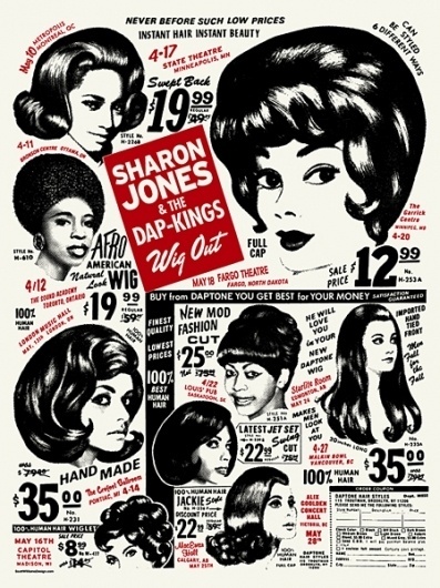 GigPosters.com - Sharon Jones & The Dap-kings #retro #screenprint #poster
