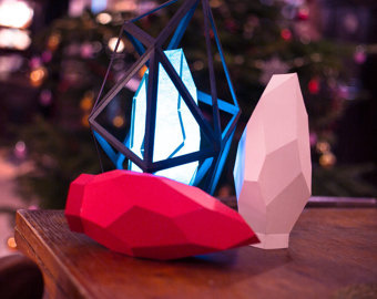 Papercraft Lamp - Like a Diamond