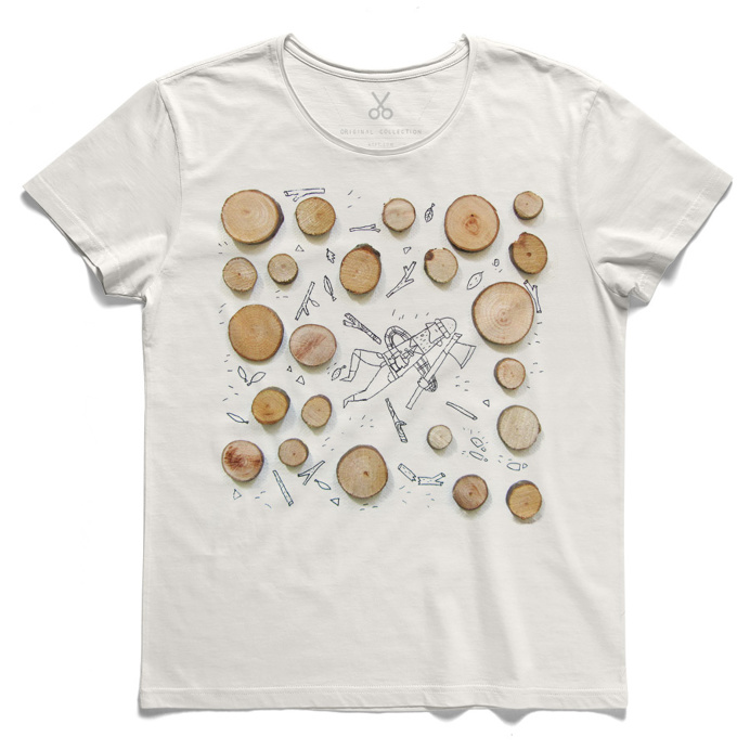 #self destruction #offwhite #tee #tshirt #tree #bough #bole #wood #forest #nature #woodcutter