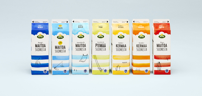 Maitoa Suomesta by 358 #packaging