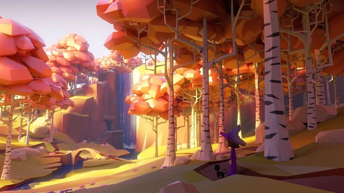 Image result for autumn forest low poly