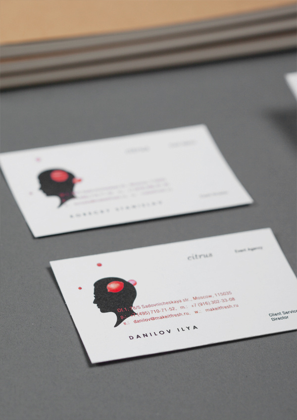 Web & ID for Event Agency Citrus #business #cards #branding #typography